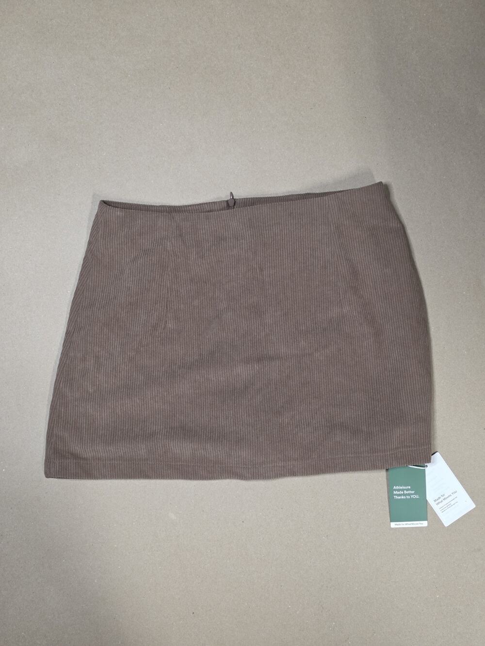 HALARA Brown Ribbed Skort